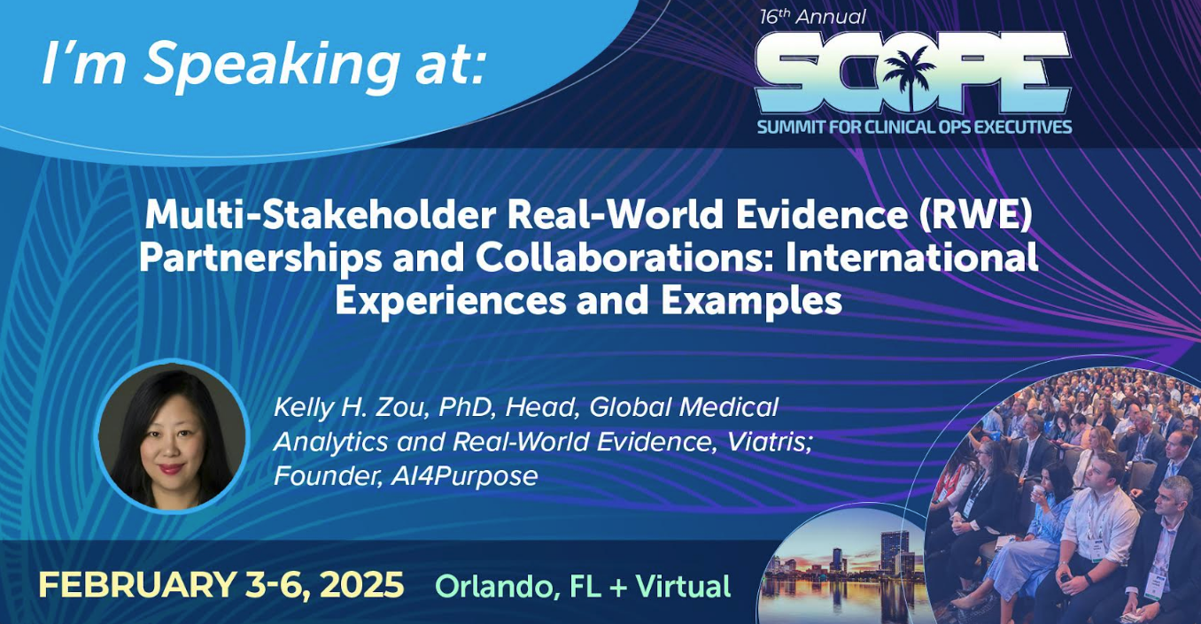 Kelly H. Zou to Speak on Multi-Stakeholder Digital Health Collaborations at SCOPE Summit